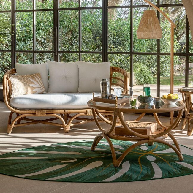 Rattan Side Table - Farah - D90 cm