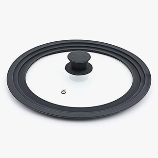 Ceruzo Universeller Pfannendeckel aus Glas - 24 - 28 cm - hitzebeständig