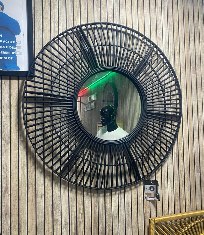 Mirror - Black - Round - Showroom - 2nd Chance