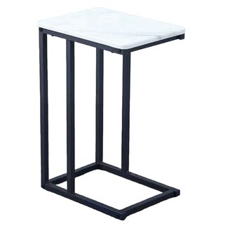 Ceruzo Side Table - Couch Table - White Marble Look