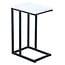 Ceruzo Side table - Bench table - Metal and MDF - White Marbled
