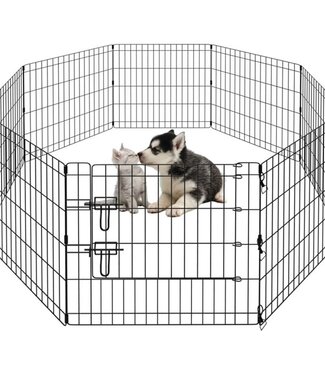 Ceruzo Foldable Puppy Playpen – 8 Panels – With Door