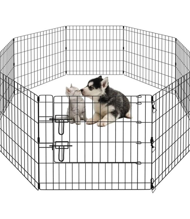 Foldable Puppy Playpen – 8 Panels – With Door