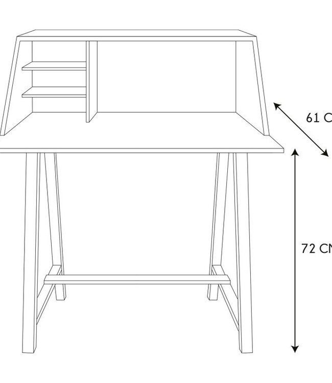 Emile Gris Vloerkast op Poten