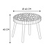 Log Coffee Table D60 Beige – Round