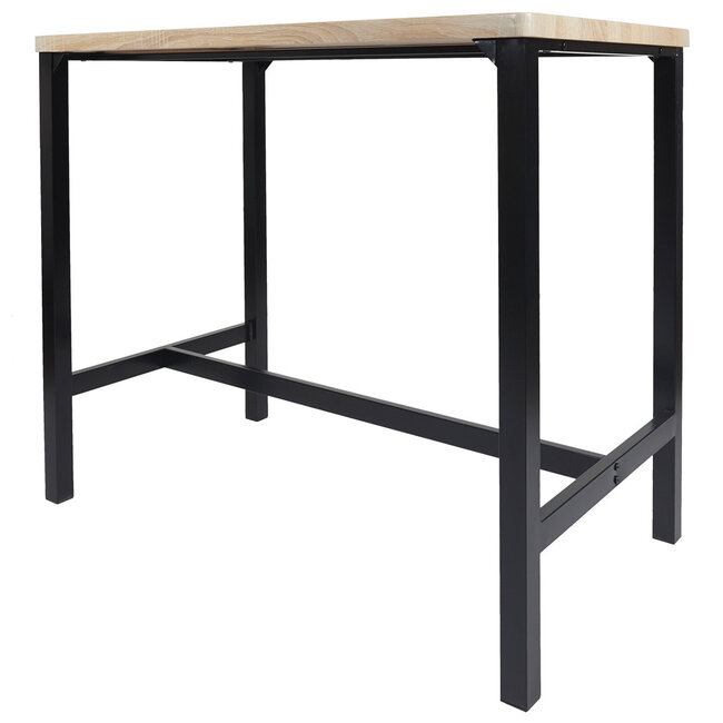 Table with 4 Stools – Industrial Loka Set with Iron Frame