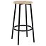 Table with 4 Stools – Industrial Loka Set with Iron Frame