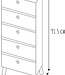 Like a Star" Clothes Drawer Cabinet – 5 Drawers