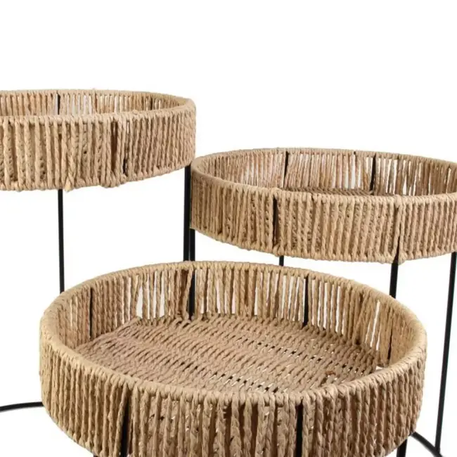 Set of 3 Round Side Tables – Blue Lagoon