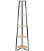 Hoekplank met 5 Lagen - Zwart - 180cm - Stelling