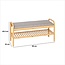 5Five Bamboo Shoe Bench – 2-Tier
