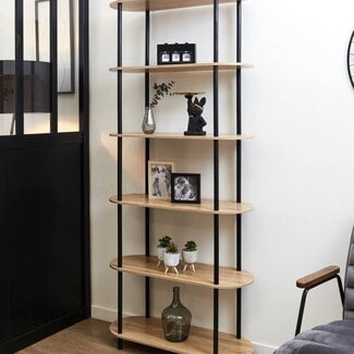 Cobe Stellingkast – 6 Planken – Grenenhout - 181cm