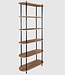 Cobe Shelving Unit – 6 Tiers – Pine Wood & MDF – 181 cm