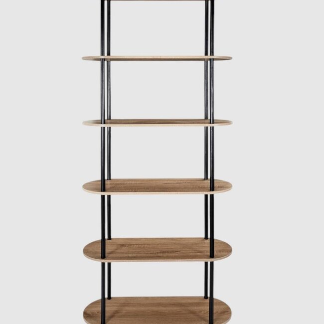 Cobe Shelving Unit – 6 Tiers – Pine Wood & MDF – 181 cm