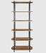 Cobe Shelving Unit – 6 Tiers – Pine Wood & MDF – 181 cm