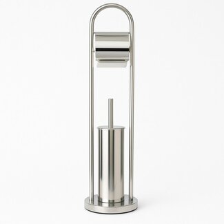 Ceruzo Freistehender Edelstahl-Toilettenbutler - Glänzend und elegant