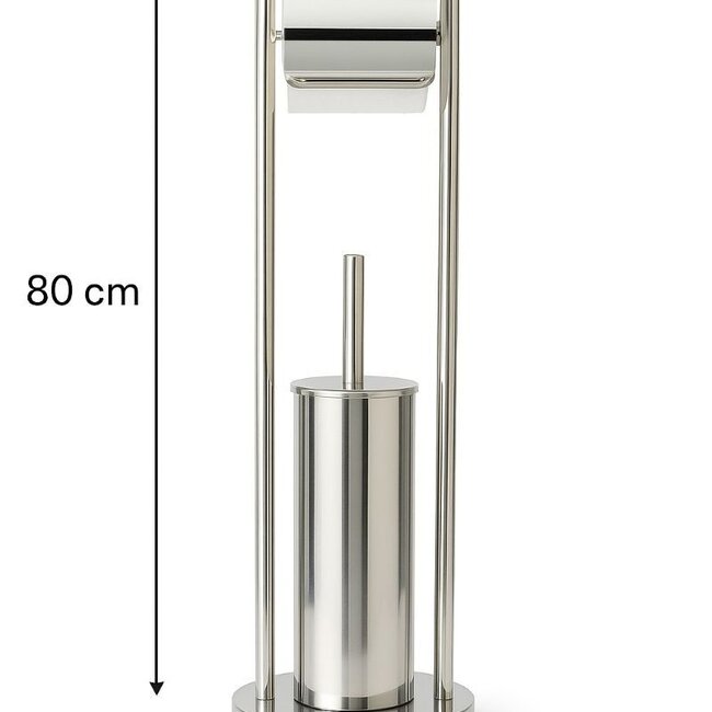 Vrijstaande Toiletbutler van RVS – Glanzend & Elegant