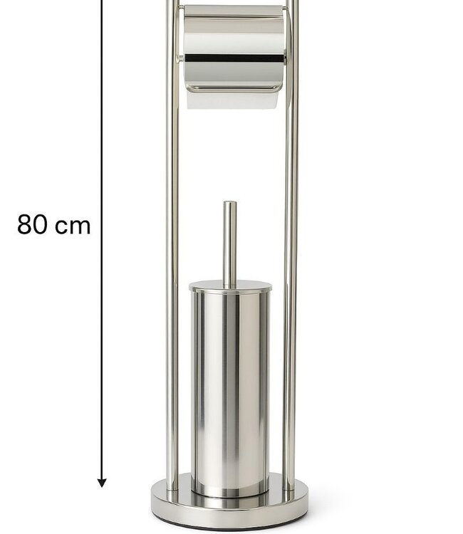 Vrijstaande Toiletbutler van RVS – Glanzend & Elegant
