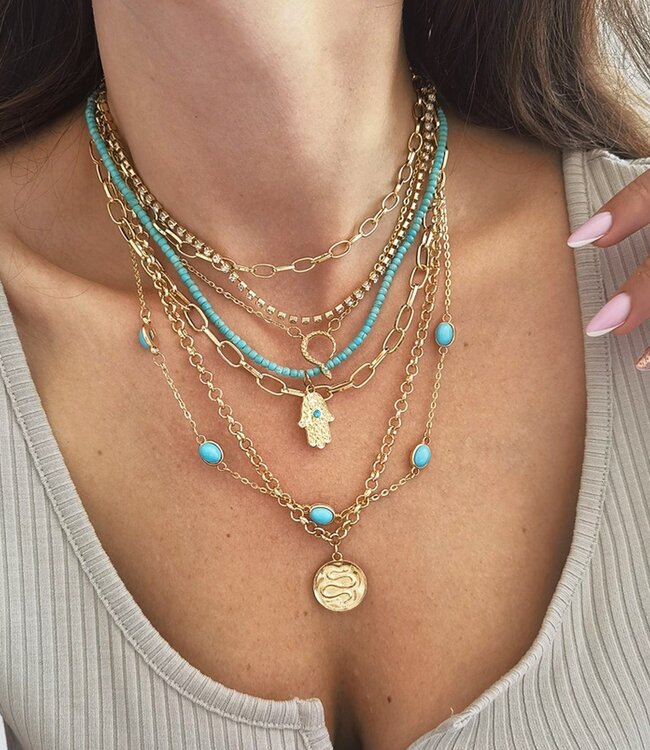 Multi Ketting voor dames - 7-Delig
