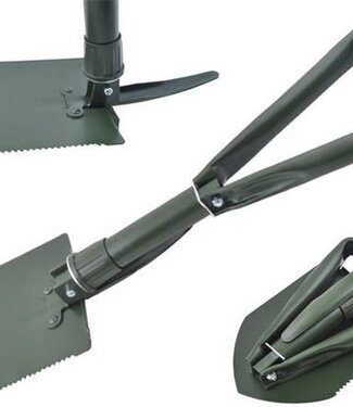 Koning Bamboe 3-in-1 Folding Field Shovel – 25x15 cm – With Nylon Pouch