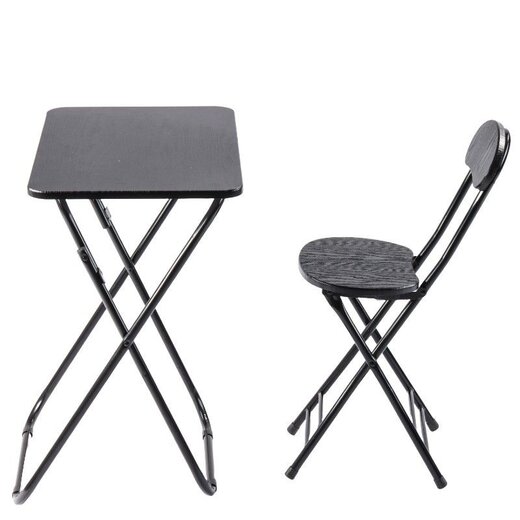 Ceruzo Klaptafel met Stoel – Zwart
