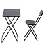 Klaptafel met Stoel - Zwart