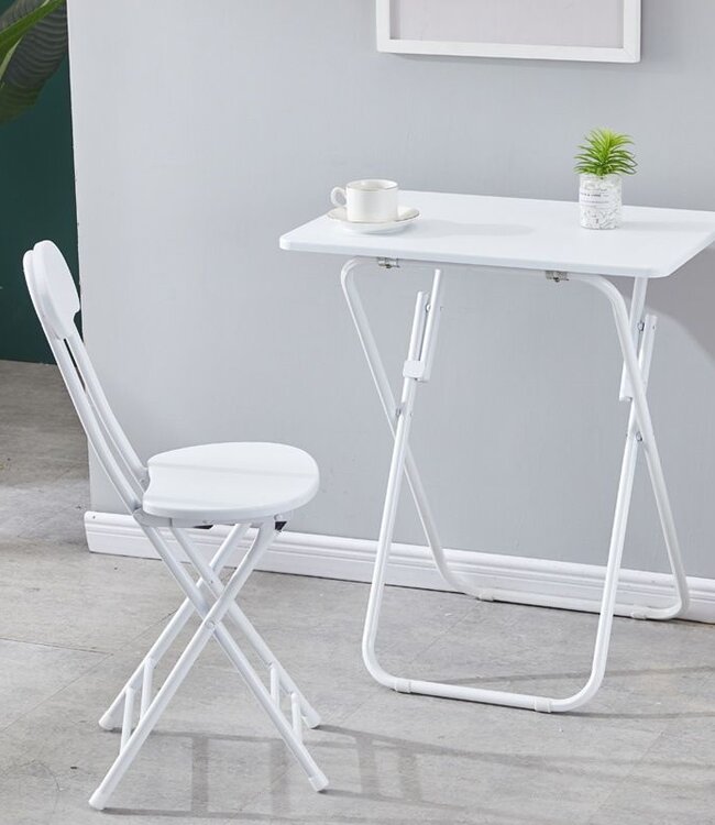 Klaptafel met Stoel - Wit