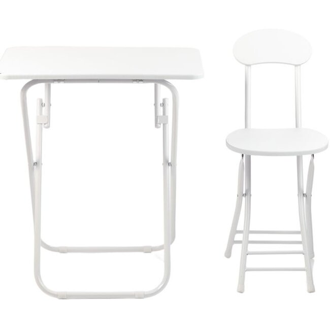 Klaptafel met Stoel - Wit