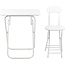 Ceruzo Folding Table with Chair - White