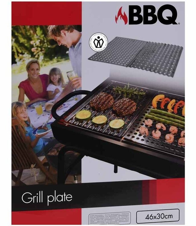 2 Pieces Stainless Steel BBQ Grill Plate / Snack Rack