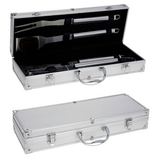 BBQ 4-Piece BBQ Tool Set in Luxury Case
