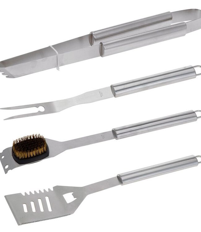 BBQ Gereedschapset 4-delig in luxe koffer