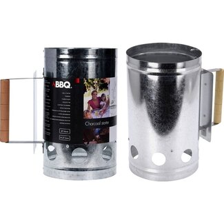 BBQ Charcoal Starter with Wooden Handle