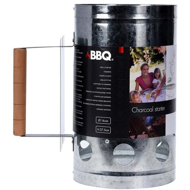 Barbecue snelstarter met houten handvat
