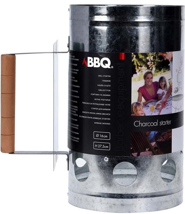 Barbecue snelstarter met houten handvat