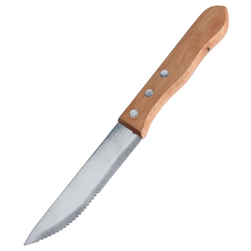 Vleesmessen met Houten Handvat - 24 cm - Koning Bamboe