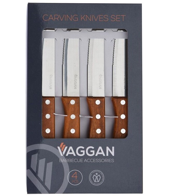 Meat Knife with Wooden Handle – 24 cm