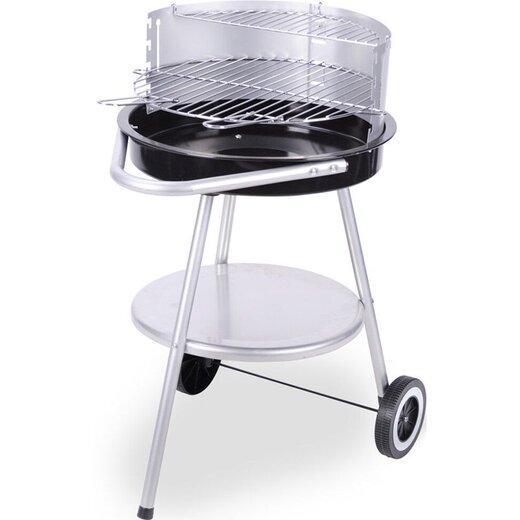 BBQ Mobile Charcoal Barbecue with Adjustable Grill Grate