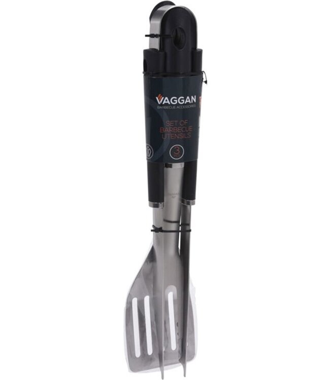3-delige Barbecuegereedschapset RVS