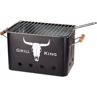Grill King Zinken Emmer met Zwart Houten Handvaten