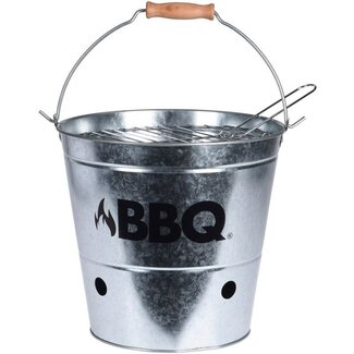 BBQ Zinc Bucket with Handle – Ø26.5 cm Top, 25 cm