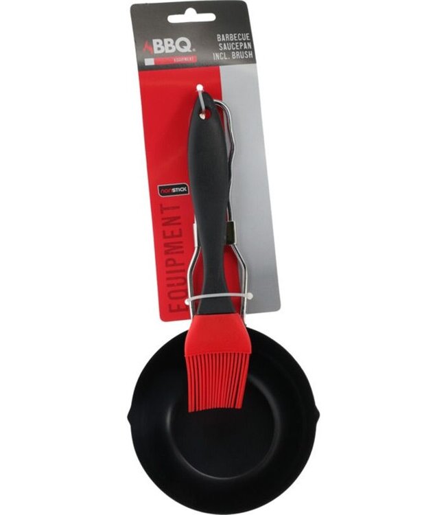 Sauspan met Siliconen Sauskwast – Zwart