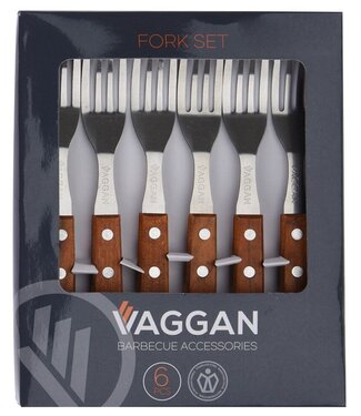 Vaggan Steak Fork Set – 6 pieces