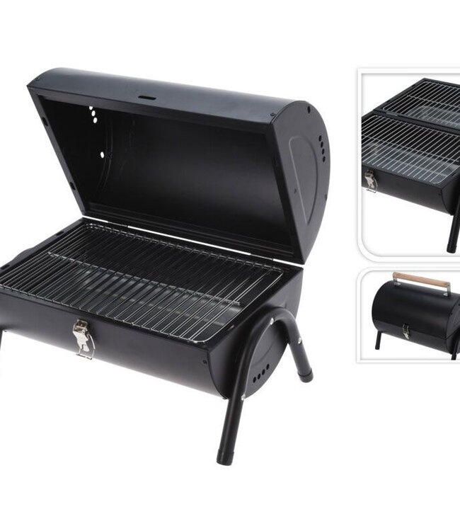 Houtskoolbarbecue – Cilindervorm Tafelmodel