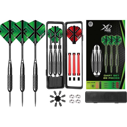 XQ Max Dartset 3x 22g Steeltip – 28-delig