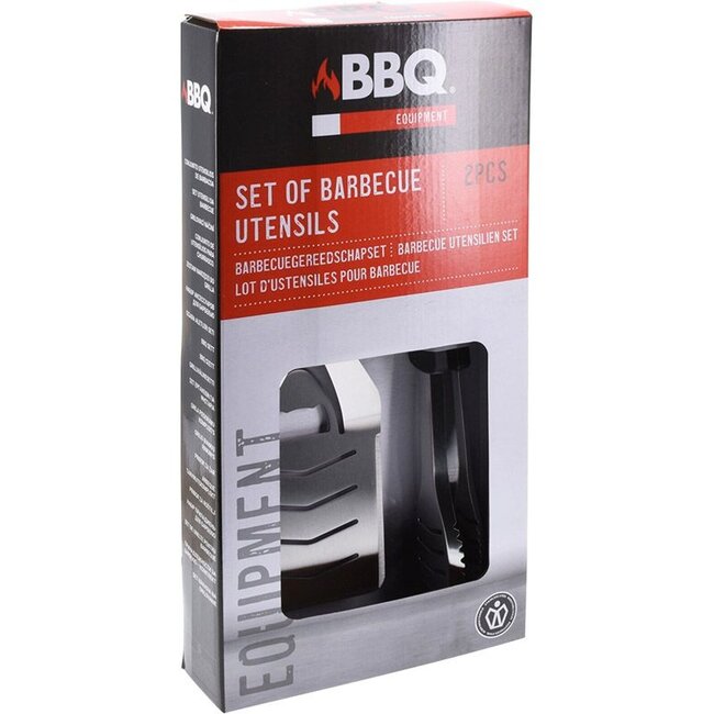 2-Piece BBQ Tool Set – Stainless Steel