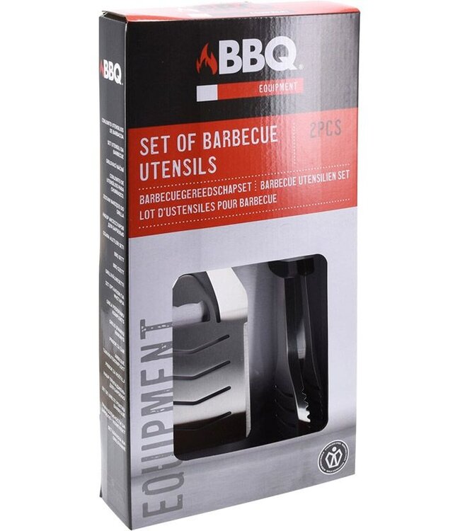 2-Piece BBQ Tool Set – Stainless Steel