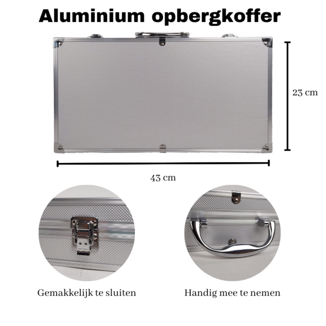 Ceruzo BBQ Gereedschapset – Luxe 19-delige