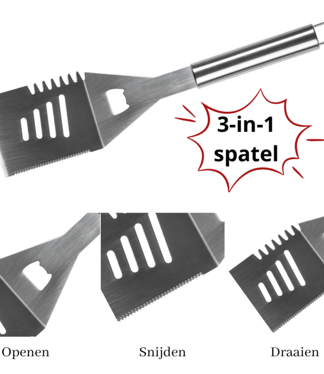 Ceruzo BBQ Gereedschapset – Luxe 19-delige