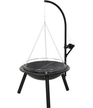Fire Pit BBQ with Grill – Ø55 cm